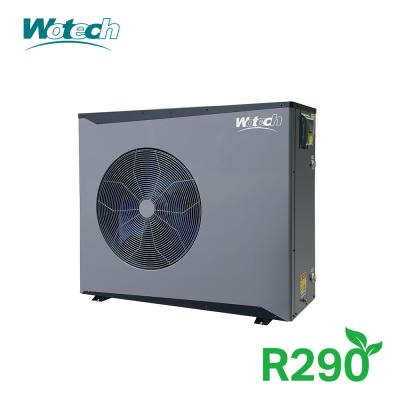 China 12kw Single Phase Inverter Monoblock Heat Pump R290 With CE Certificate Heating Cooling And DHW for sale