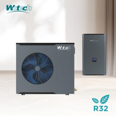 China Wotech CE Certificate 8kw R32 Single Phase Inverter Split Heat Pump For DHW Heating Cooling for sale