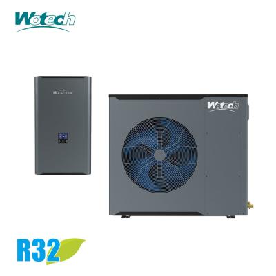 China CE Certified 10kW R32 Single Phase Inverter Split Heat Pump For DHW Heating Cooling for sale