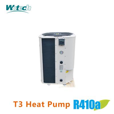 China 21 kW R410a Residentiële vaste snelheid Verwarming Koeling Zwem zwembad Warmtepomp Voor T3 Temperatuurzone Te koop