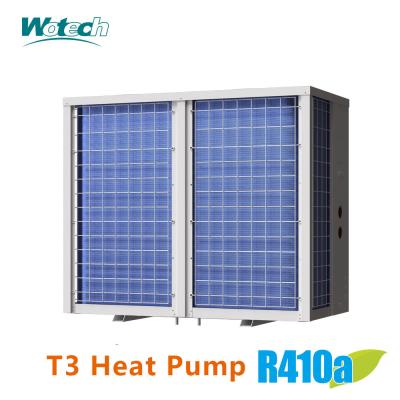 China 55kw T3 Temp. Zone Vertical Discharge Comercial R410a  On / Off Pool Heater Cooler Heat Pump for sale