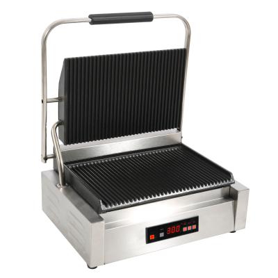 China Commercial Stainless Steel Snack Fast Food Equipment Supplies Digital Controller Electric Single /Double Touch Grill for sale