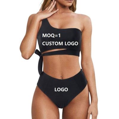 China Plus size 2022 summer sexy Brazilian print top photo print bikini one size sexy custom swimwear bikini off shoulder fashion TV for sale