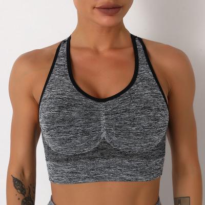 China 2021 Women Gym Breathable Quick Dry Breathable Workout Wear Fitness Sports Bra Yoga High Print Tank Tops for sale