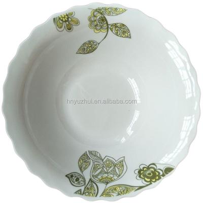 China 8 inch disposable cheap ceramic salad bowl, porcelain bowl AB grade, bowl to South America for sale