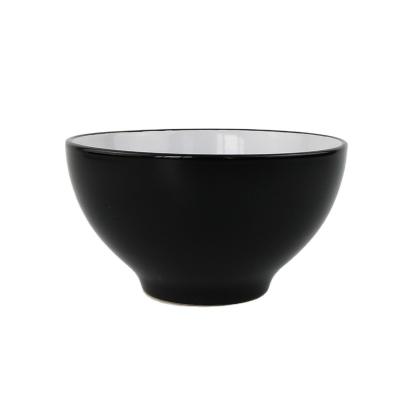 China Disposable Japanese Ramen Bowl, Stoneware Glaze Bowl, Ceramic Glaze Noodle Bowl for sale