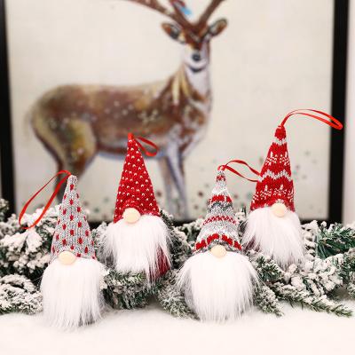 China Christmas Tree Wool Forester Christmas Decorations Small Mini Doll Christmas Tree Knitted Pendant Decoration for sale