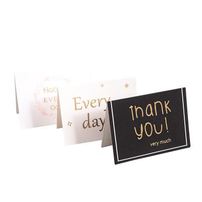 China Wholesale Environmentally Friendly Greeting Card Blessing Valentine's Day Envelope Gold Stamp Birthday Greeting Card for sale