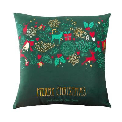 China Wholesale High Quality Digital Printing PORTABLE Christmas Hug Pillow Cushion Hot Stamping Home Pillow Case for sale