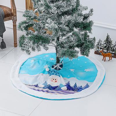 China New Fabric 120cm Shiny Tree Skirt Grinch Christmas Tree Skirt Christmas Tree Skirt Decorations for sale