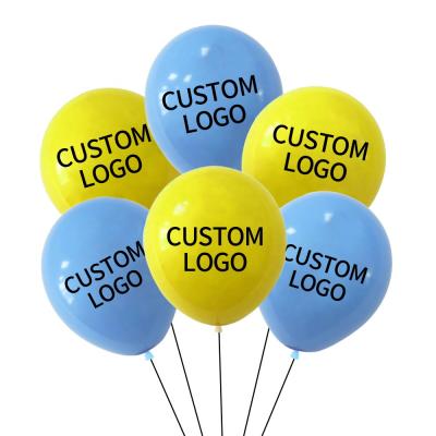 China Advertising Toy Good quality 10inch 12inch printing logo printed round logo balloon for decoration custom logo latex balloons for sale