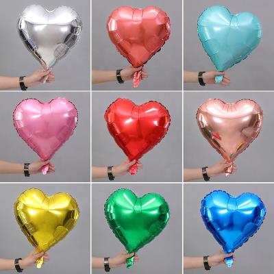 China Wedding Decoration Wholesale High Quality 18 Inch Heart Shaped Foil Balloon For Party Decoration Foil Balloons Heart for sale