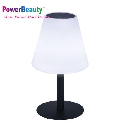 China Modern LED Solar Lamp With Multicolor Change And With Rechargeable Battery Outdoor LED Solar Table Lamp for sale