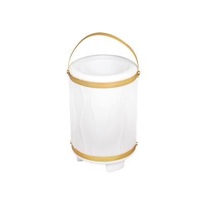 China None Wholesale Fashion Design Private LED Light Wireless Speaker With Champagne Beer Wine Bucket Cooler for sale