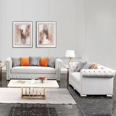 China Living Room Furniture Sofa Set High End Tufted Home Bar Sofa Set Chesterfield Button Tufted Sofas for sale