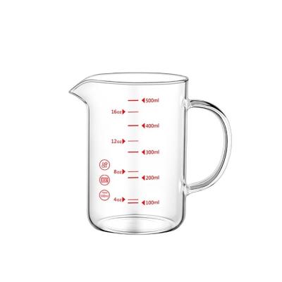 China TQVAI Sustainable Fast Delivery High Borosilicate Glass Measuring Cup Set With Measuring Cups for sale