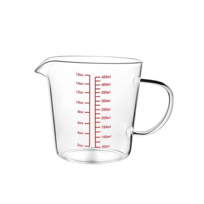 China TQVAI Viable Kitchen Measuring Cups Measuring Cups Transparent Cute Glass Cup for sale