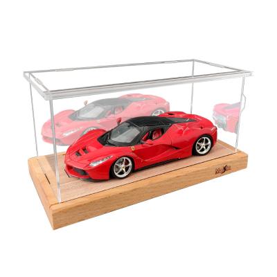 China Cheap Wooden 1/24 Diorama Car Model Parking Lot Vehicle Display Collection Cabinet for sale