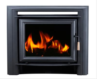 China Modern Cast Iron Indoor Home Heating-equipment Wall Insert Wood Burning Fireplace Stove Fire Heaters for sale