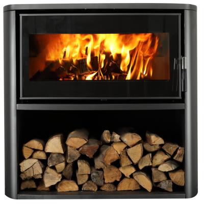 China Modern Freestanding Black Indoor Wood Burning Room Stove Heater Fire Surrounds Heating-Equipment Furniture For Winter for sale