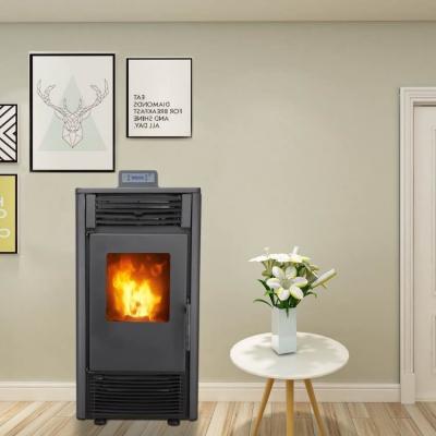 China Heating-equipment 8KW air stove fire heaters modern indoor free gas fireplace pellet estufe for home use for sale