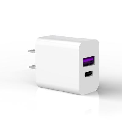 China Type-C Rapid Charger 20W USA USB C Wall Charger Plug Success Palladium Charging Plug Adapter Amazon EU USA UK 2021 Fast New Products for sale