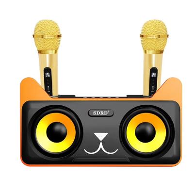 China Cute Function SD305 Portable Phone Shape Speaker Wireless Cat Speaker Home Theater With MIC FM Stereo Microphone for sale