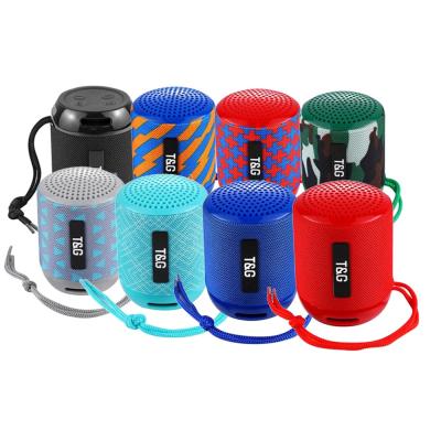 China None 2020 New Cheap Outdoor T&G Mini Portable Wireless Speaker TG129 MP3 Palyer Music With FM Radio TF Card Guang Blow for sale