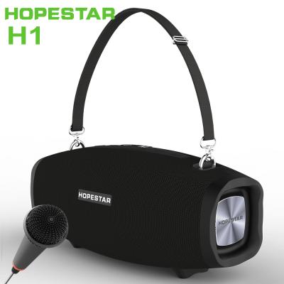 China Super Subwoofer Outdoor Portable High Fidelity Wireless Soundbar Bass Stereo Speakers X H1 Wireless Speaker Phone Big Function Hopestar for sale