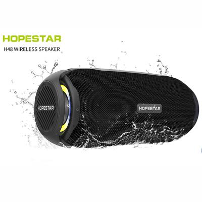 China Wireless Outdoor Portable Speaker HOPESTAR H48 BT Phone Function Waterproof Speaker Subwoofer with FM Radio TF USB TWS for sale