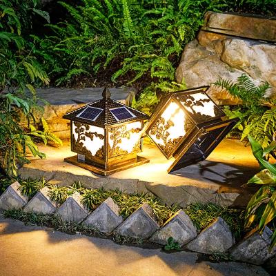 China Outdoor Factory Price Aluminum Solar Gate Light Pillar Light for sale