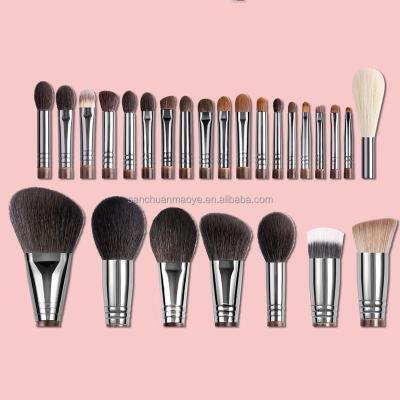 China Angular Blush OVW Blush Round Makeup Brush Cleaner Hair Powder Soft Hair Designer Makeup Brush Eyeshadow Natural Bristle Make Up Set for sale