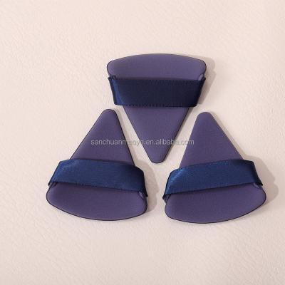 China OVW Triangle Velvet Puff Cosmetic Portable Soft Cosmetic Puff Puff For Face Cutting Powder Foundation Cosmetics Tools for sale