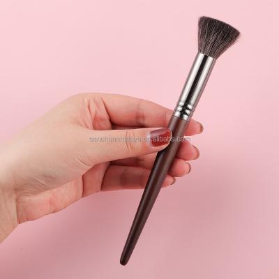 China High Quality Slicker Makeup Brush Smudge Brush OVW Dense Liquid Base Dense Facial Single Brush With Synthetic Hair Beauty Tools N84b for sale