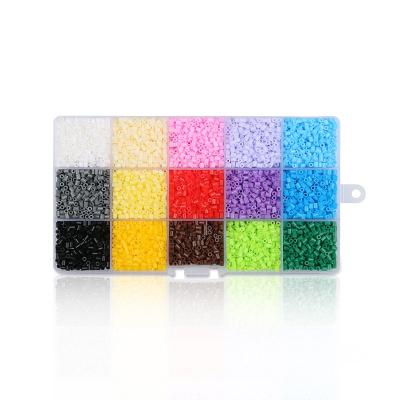 China DIY toys; Artkal Gifts 2.6mm Mini Artkal Flexible Kids Craft 15 Colors Tray Perler Beads CC15 for sale