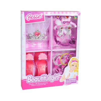 China Girl Gifts Girl Fashion Jewelry Set Set Toy Princess Toy Play House Toys For Party With Accessories for sale