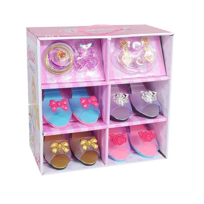 China Mini Toy Factory Wholesale Beautiful Cute Princess Shoes Play Toys for Girls for sale