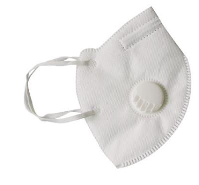 China Non-woven Disposable Folded N95 Surgical Dust Proof Face Mask Respirator with Valve for sale