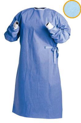 China Standard Surgical gown SMS or SMMS,120cm*150cm,43g,blue,machine process,sell hot for sale