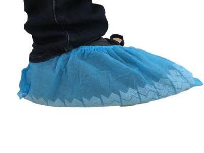 China Disposable Non-skid Shoe Cover,Blue and Elastic,Made by Machine or made by hand ,in China for sale