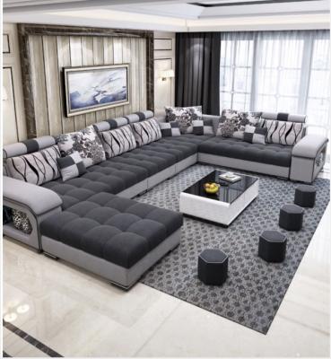 China Adjustable Furniture Factory Direct (Others) Living Room Furniture Sets Modern Sofa Set Designs 7 Seater Fabric Sofa à venda