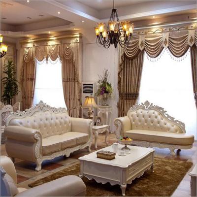 China (Others)Adjustable Antique Royal Sectionals Sofas Designs Living Room Furniture Genuine Leather Sofa Set for sale