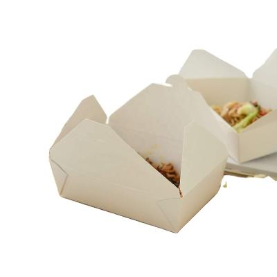 China Recyclable Wholesale Cheap Price Fast Food Deli Paper Craft Box Delivery With Custom Logo for sale