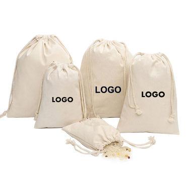 China Free Sample Modern Style Super Quality Cotton Handled Printed Small Drawstring Bag for sale