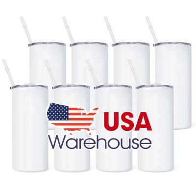 China Sustainable USA Warehouse 22oz Double Wall Vacuum Insulated Stainless Steel Blanks Sublimation Straight Fatty Tumblers for sale