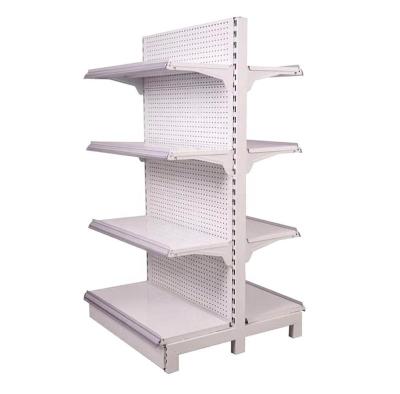 China Single Sided High Quality Steel Material Double Sided 5 Layer Supermarket Wall Shelves for sale