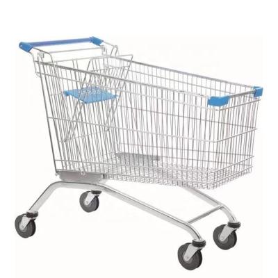 China Antirust Best Grocery Cart Manufacturer Super Price Four Wheels Metal Cheap Cart For Sale for sale