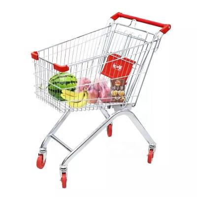 China Good Price Antirust Supermarket Equipment Metal Shopping Basket Trolleys For Sale for sale