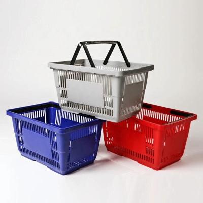 China 1)Supermarket 2)stores factory retail plastic material can be customized lightweight and small capacity supermarket wheelless shopping cart for sale