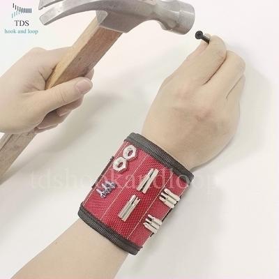 China Multi Functional Wrist Magnetic Screw Holder , Magnetic Wristband For Nails for sale